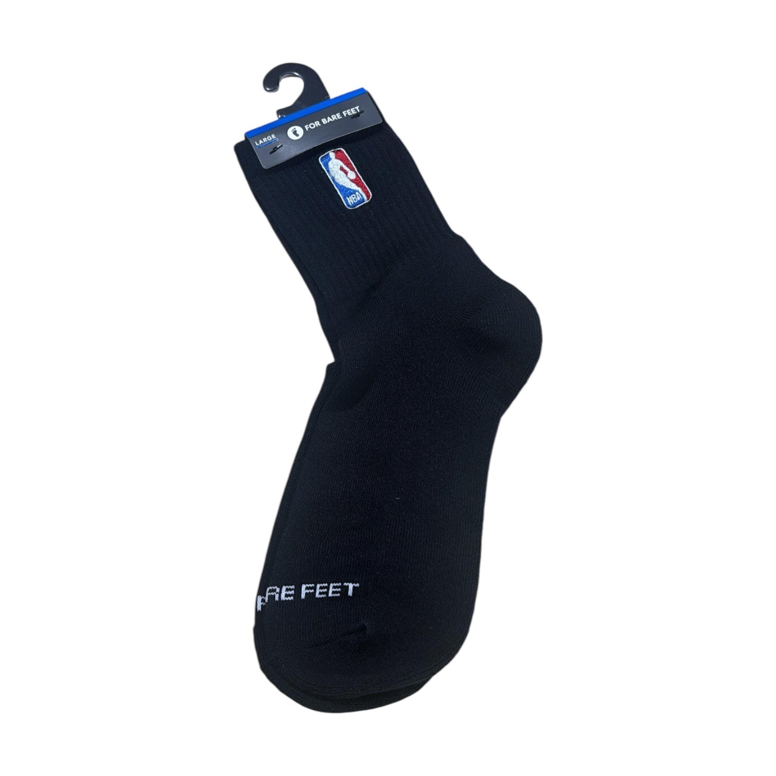 FOR BARE FEET: Classic NBA Logoman Crew Socks
